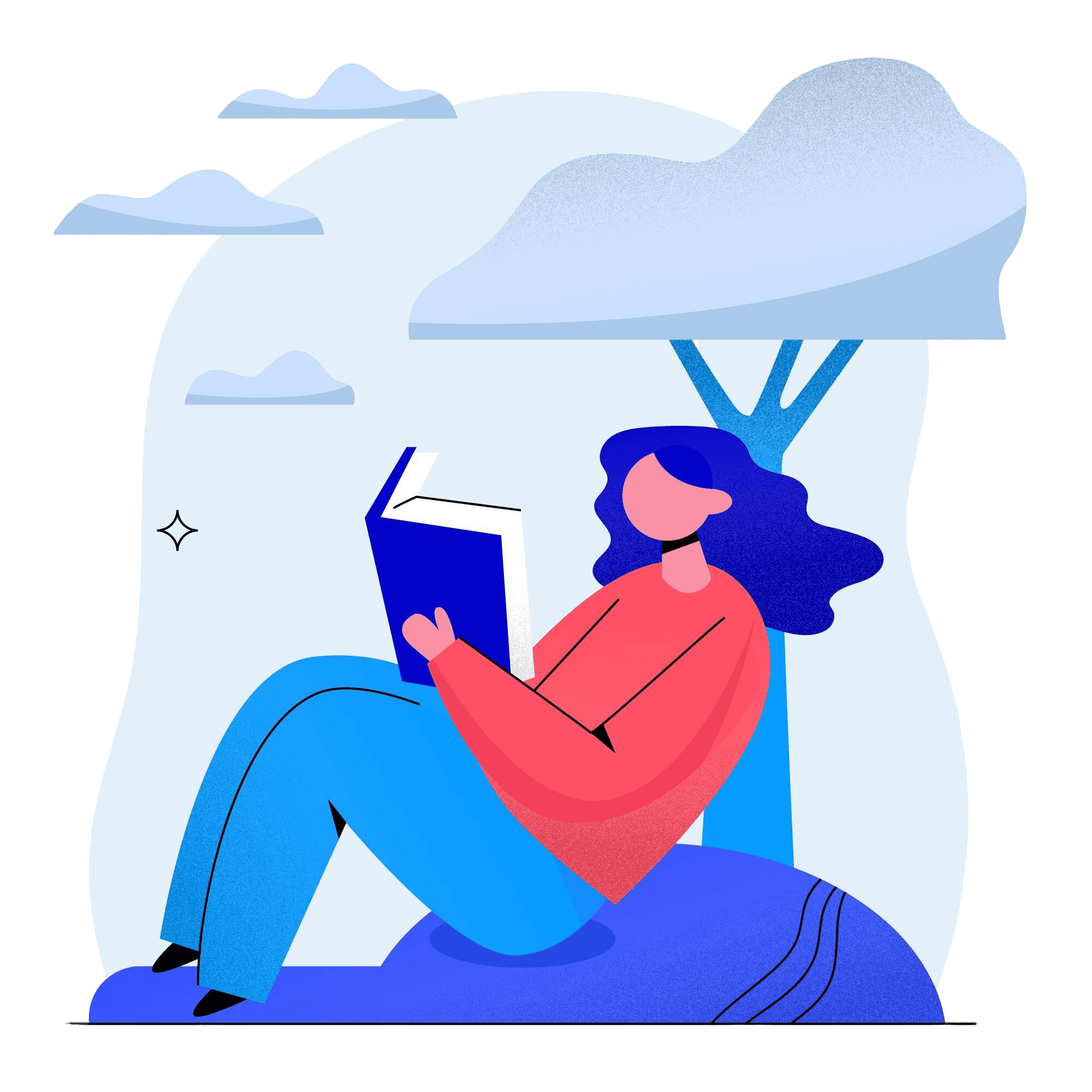 reading ilustration